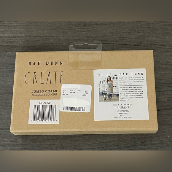 NEW Rae Dunn 8 Piece Jumbo Chalk - Bright, Fun Colors - Picture 2 of 4